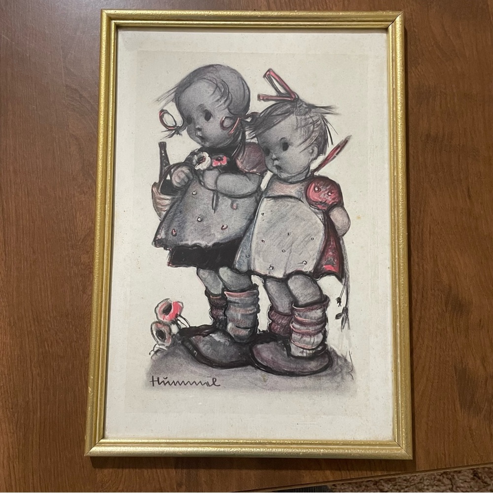 Vintage Hummel framed print